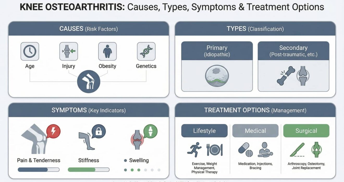 Knee Osteoarthritis Causes, Symptoms & Treatment Options
