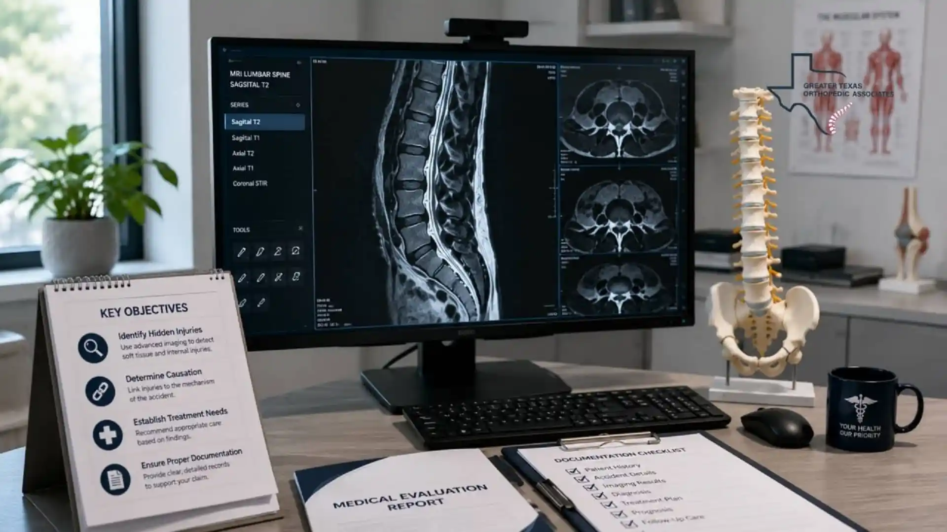 MRI evaluation after a normal X-ray for ongoing pain after a car accident