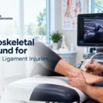 Musculoskeletal ultrasound examination of the ankle for tendon and ligament injuries.